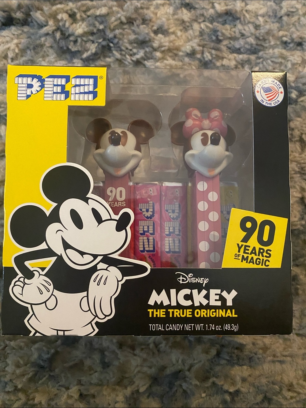 Pez Disney Mickey Mouse 90 Years of Magic Pez Candy Dispenser Set -